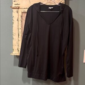 LuLaRoe Blsck Hooded Top/Tunic